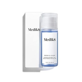 Medik8 Press and Clear - Clarifying Daily Facial Exfoliant - Exfoliating BHA Toner - Gentle-Release Salicylic Acid - Fast Action on Blemishes - 5 oz