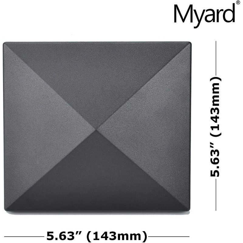 Myard Screw-Free Universal Fence Pyramid Top Cap fits Post 4