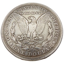 Tandy Leder Factory Concho Silber mit Schraubverschluss 1.375-inchmorgan Dollar, andere, Mehrfarbig