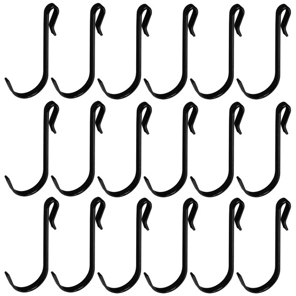 Cionyce 20 Pcs J Shaped Hook, Snap On Hooks Stainless
