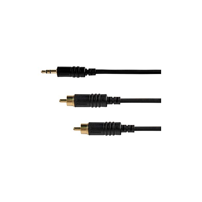 Pronomic Stage J3RC-6m 3.5mm Stereo Jack to RCA Audio Cable