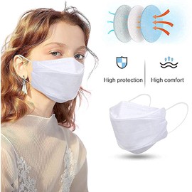 50 Piece Disposable Face_Masks for Adult 4 Layers Protection, Non-Woven Face Mask Disposable Bandanas 3D Type for Women Men (5-Colors,50PCS)", since customer are getting confused 50/100 as 100 pack