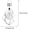 GFYWZ Wind Spinner Light Solar Garden Hanging Wind Chime Spiral
