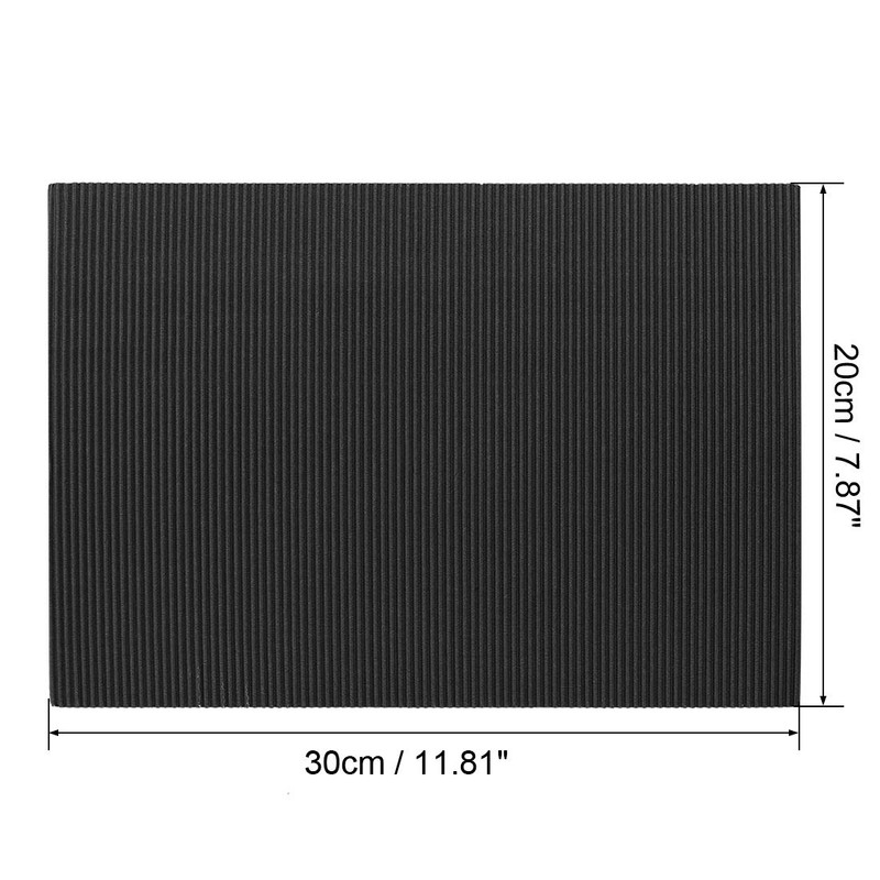 sourcing map 10pcs Corrugated Cardboard Paper Sheets,Black,7.87-inch x 11.84-inch,for Craft
