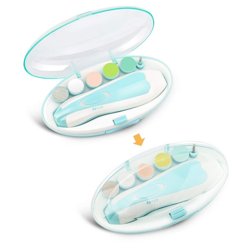 AXIDUN-Lima de uñas para bebé, Cortaúñas para bebé, Pulidora de