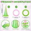 Jenaai 6 Set Halloween Inflatable Witch Hat Ring Toss Game