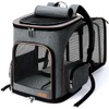 Lekereise Pet Carrier Backpack Expandable Cat Backpack for Medium Dogs