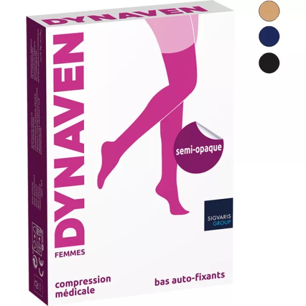 Sigvaris Dynaven Pure Semi-opaque Women's Compression Socks Class 2, Medium,