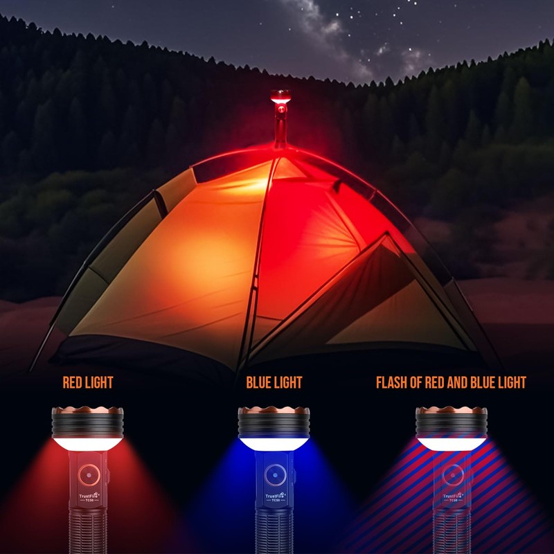 TrustFire TC50 High Lumen Flashlight, 5000 Lumen Rechargeable LED Flashlights
