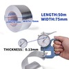 ADHES Professional Glass Fiber Aluminum Foil Tape, Withstand 80°C to