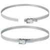 6" Inch Ducting Clamp - 10 Pieces of Adjustable Galvanized