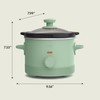 bella 1.5 Qt Slow Cooker with 3 Heat Manual Control,