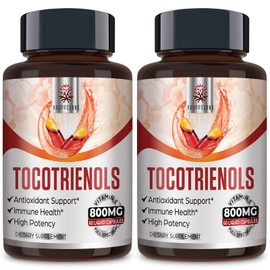 Tocotrienol Supplement Full Spectrum, Cutting-edge Fusion Technology,Tocotrienol Vitamin E-Tocotrienols 800mg,Powerful Antioxidant,Cardiovascular,Highest Absorption Rate -120 Liquid-Filled Capsules