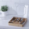 wobivcs Kitchen Drawer Organizer, 13 Inch Silverware Utensil Tray Holder,with