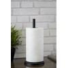 Premier Housewares Black Kitchen Roll Holder Free Standing | Stylish