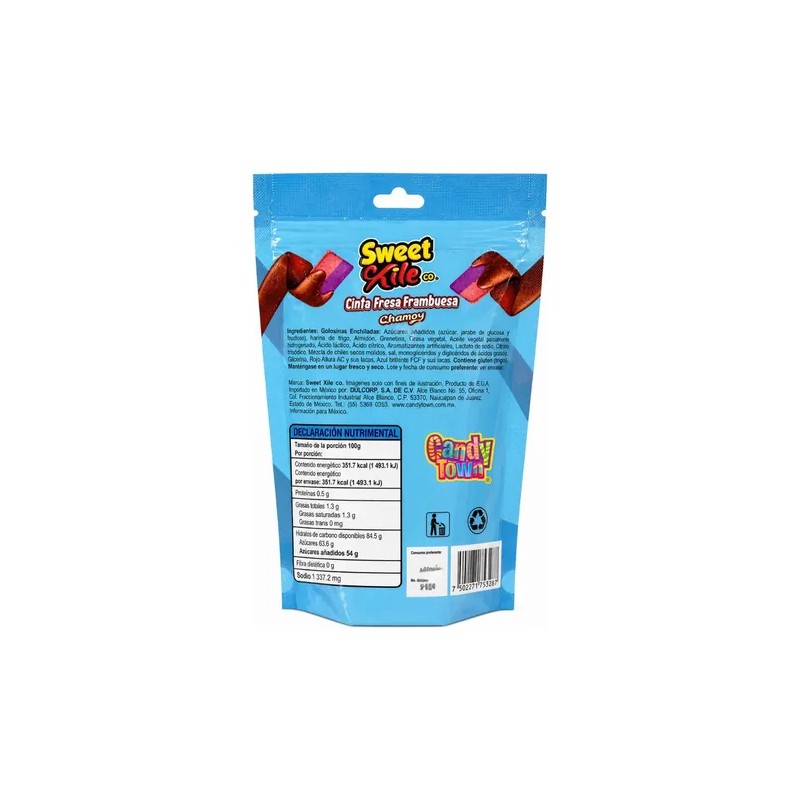 Gomitas Enchiladas Cinta Fresa Frambuesa Chamoy Sweet Chile 142g Doypack
