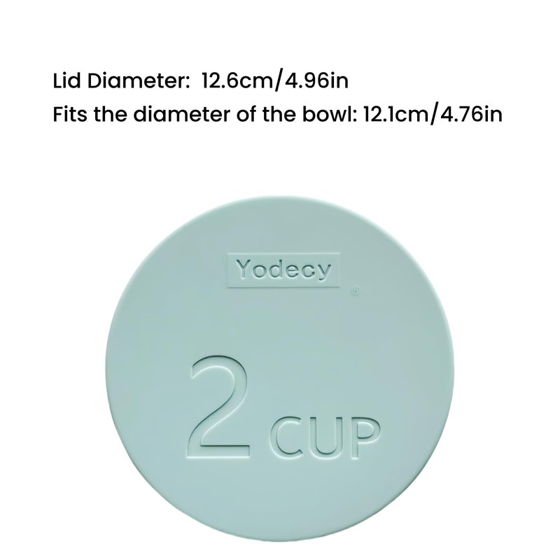 Yodecy Silicone Bowl Lids fit Pyrex Glass Bowls 7200-PC 2