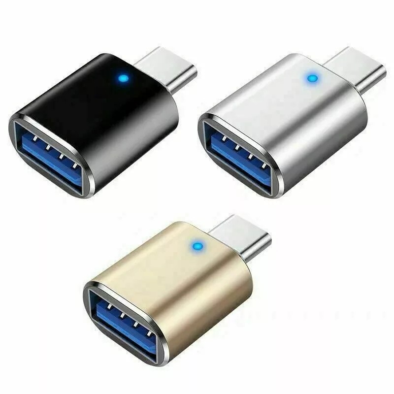 Ameribox LED USB-C 3.1 Male to USB A Female Adapter