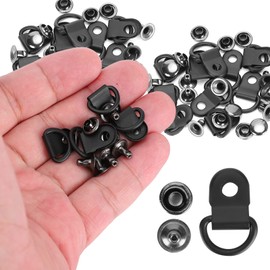 KooingTech 100 Set Shoelace Hooks, 9 * 14mm D Ring Boot Hook Eyelets, Shoe Boot Lace Hooks Buckle for Camping Hiking Mountain Repair Leather Boot Repair Accessories