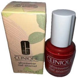 Clinique 1- CLINIQUE Glosswear Nail Enamel #57 CORAL SNAP (New In Box/RARE)See All Photos