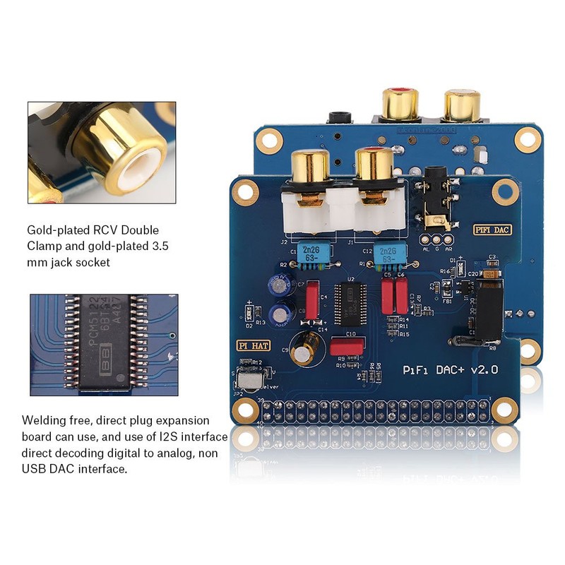 Richer-R I2S Interface PiFi DIGI DAC + HIFI DIGI Digital