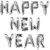 com-four® 2 x Foil Balloons "Happy New Year" - New