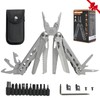 Multitool with Pocket Knife, 25-in-1 Stainless Steel Pliers and Screwdriver,