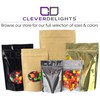 CleverDelights 16oz Silver Stand Up Pouches - 500 Pack -
