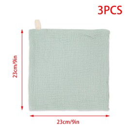 YUYUDEHM 3 Pack Face Wash Cloths, Reusable Makeup Remover Cloths, Soft Cotton Face Towel