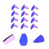 CORHAD 35pcs Iridescent Glass Petal Tiles Leaf-Shaped DIY Craft Supplies
