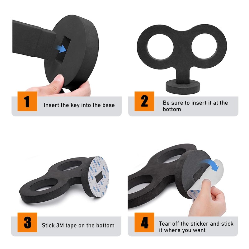 Ohleats Car Wind Up Key Sticker, 3D Sticker Wind Up