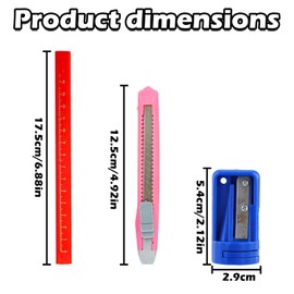 Gudalea Carpenter's Pencil Set, 20 Pieces Construction Pencil, Construction Site Woodworking Marking Tool, Oval Shape Woodworking Pencils with Pencil Sharpener for Marking and Marking