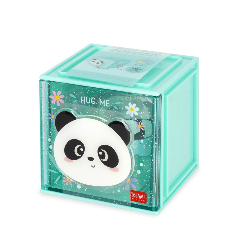 LEGAMI - Cutie Cubes Panda Desk Organiser Storage Box Sticker