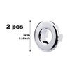 Pack of 2 Sink Overflow Covers, Sink Overflow Ring, Round