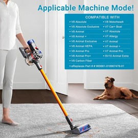 Vacuum Filter Replacement Compatible with Dyson V7, V8 Animal, V8 Absolute, SV10, SV11 Vacuum Cleaner, Hepa Post Filter Set Replacement Filter Part No. 965661-01 & 967478-01