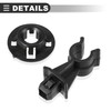 Motoforti Hood Prop Rod Clip Retainer,for Nissan Navara D40,Plastic,Black,2 pcs