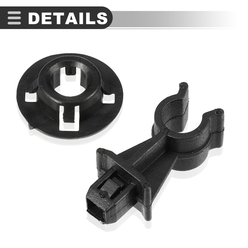 Motoforti Hood Prop Rod Clip Retainer,for Nissan Navara D40,Plastic,Black,2 pcs
