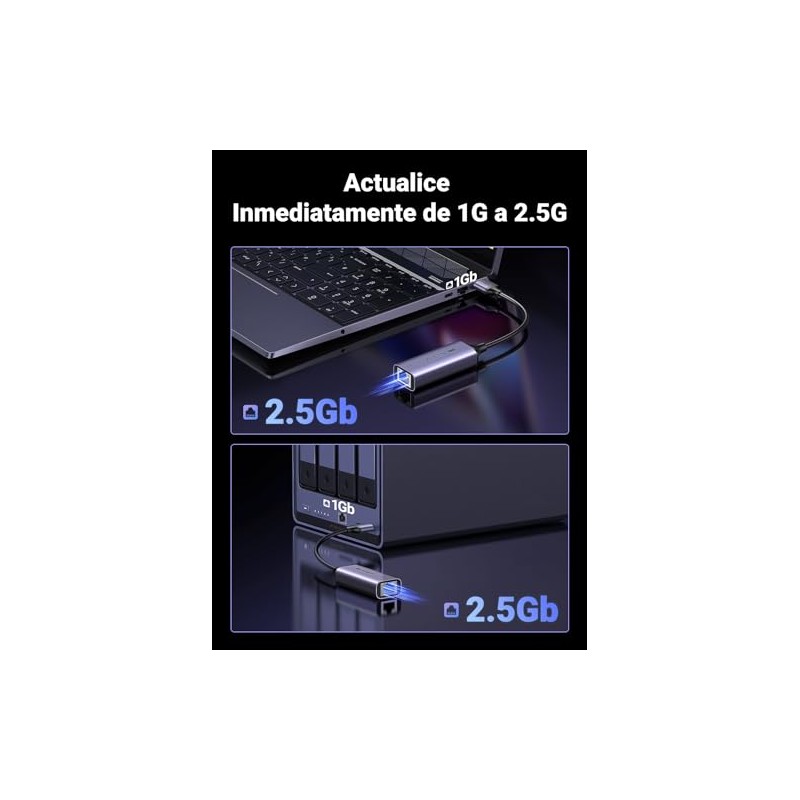 UGREEN 2.5G Adaptador USB A a Ethernet, Adaptdor de Red