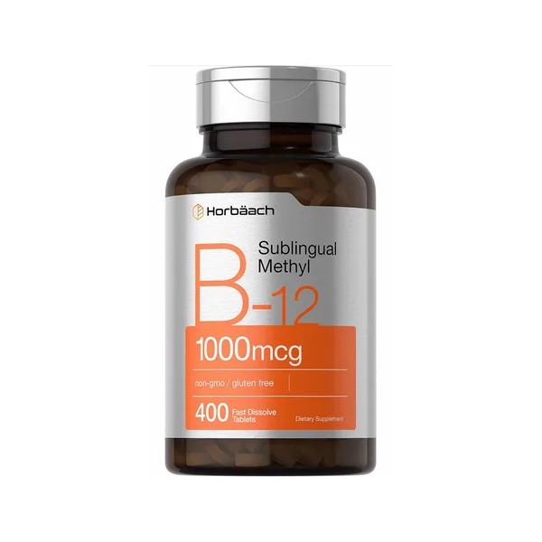 Vitamina B12 1000mcg (400 Tabletas) Metilcobalamina Horb Sabor Berry