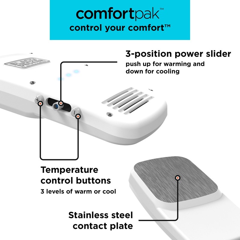 BLACK + DECKER Comfortpak, Wearable Cooling and Heating Device, Breeze