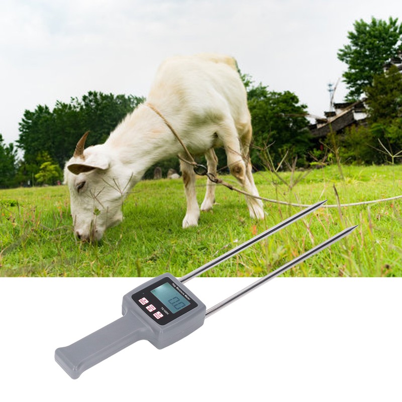 Hay Moisture Meter ABS Housing Digital Display Handheld Multifunctional Portable