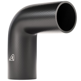 4 Pack - 35mm (1 3/8") ID 90 Degree Rubber Elbow Hose Coupling Connector Pipe - Leg Length 150mm (6 Inch)