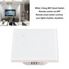 White 3 Gang WiFi Smart Switch APP Remote Control Touch