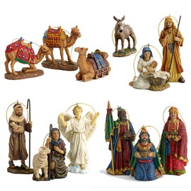 Three Kings Nativity Ornament 10 pc Set