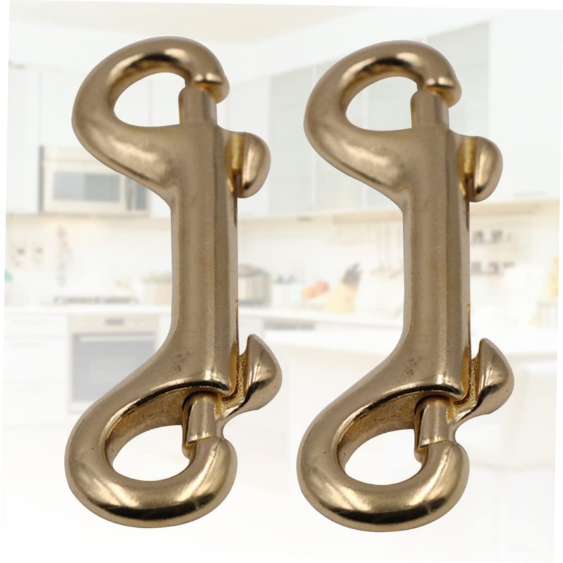 Operitacx 4pcs Brass Lobster Clasp Bag Clip Carabiner Clips Luggage