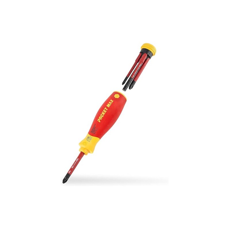Wiha PocketMax Electric Screwdriver Set Mixed 4 Pieces with Stowable