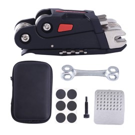 COZYROOMY Bike Repair Kits - Bicycle tool kit with 10 in 1 Multi-Function Bike Tool, multi-purpose bone wrench And related spare tools, 1 Portable tool bag, 6 Month Warranty