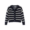 NAME IT Girl Striped Cardigan, Dark Sapphire