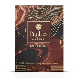 Ard al Zaafaran Marina Deep & Dark Eau De Parfum Spray, 50ml (1.67 oz) - Exotic Fragrance with Saffron, Jasmine & Musk, Rich & Captivating Scent for Men & Women