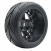 WLYEJEA 4PCS 65mm RC Rubber Tire 12mm Hex Plastic Wheel